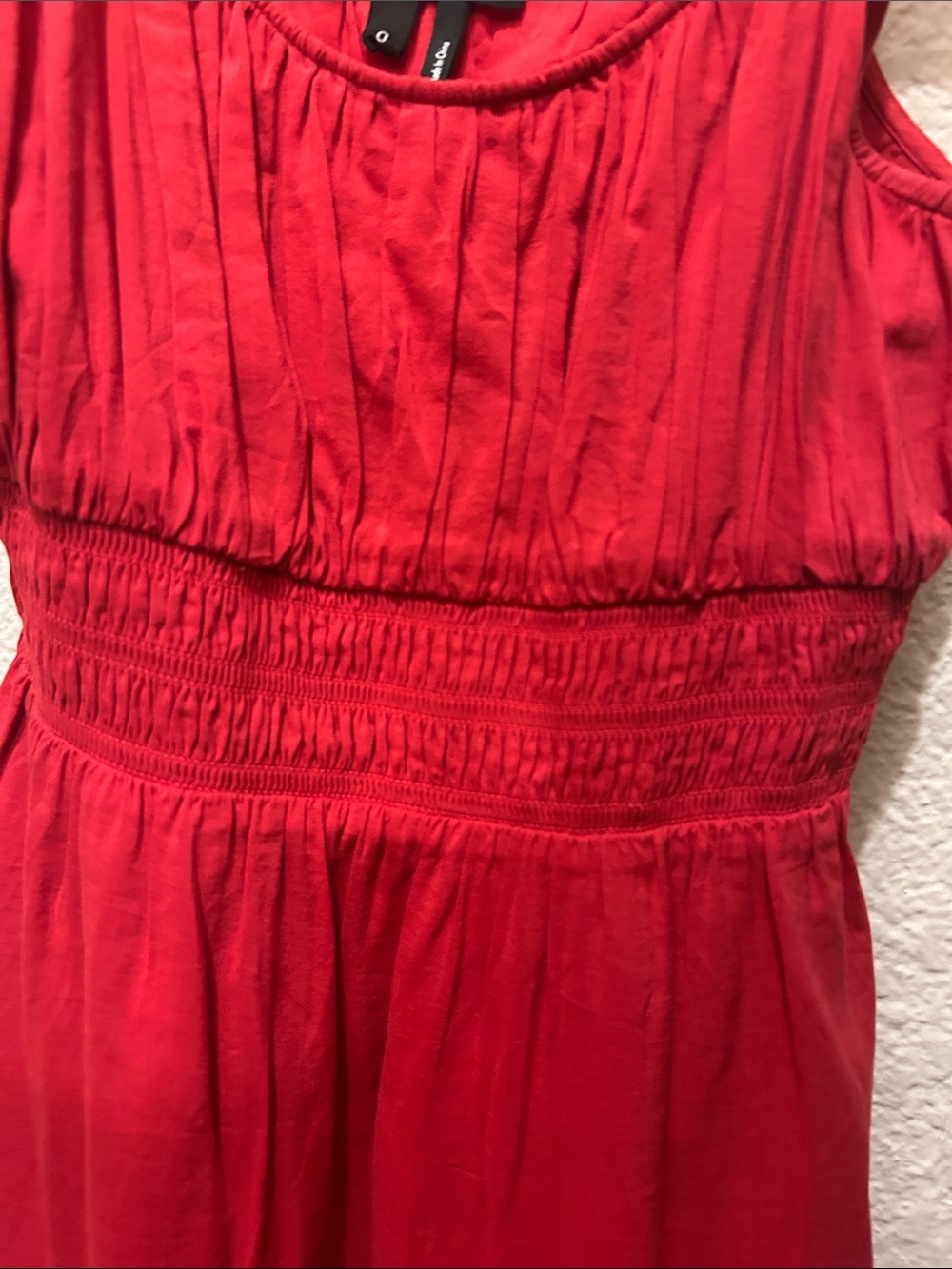 PAIGE Red Ruffled Strap Tiered Maxi Dress - Picture 5 of 9